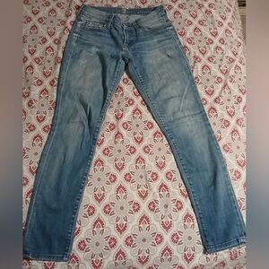 7 For All Mankind Light Blue Straight Leg Jeans